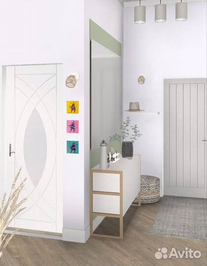 Картина яркая балерина позитив фигура женская