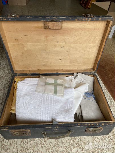 Чемодан деревянный