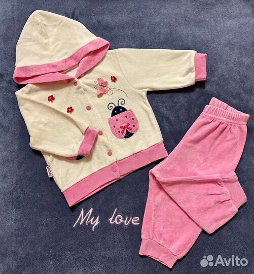 Вещи пакетом на девочку 56-68р