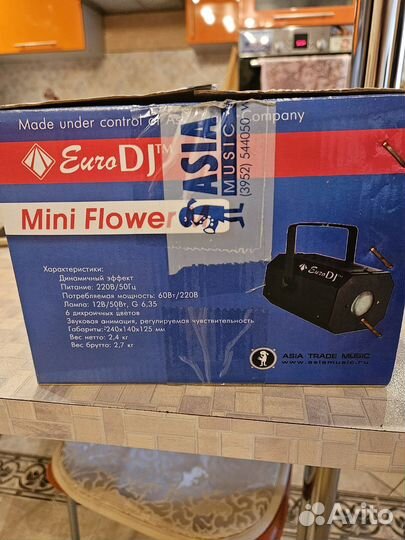 Продам световой прибор euro DJ mini flover M