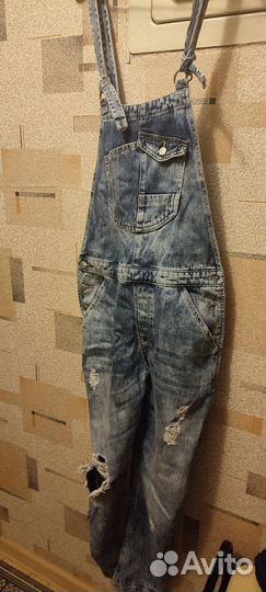 Джинсовый комбинезон zara