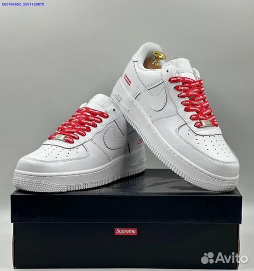 Кроссовки Nike Air Force 1 Low & Supreme (Арт.34021)