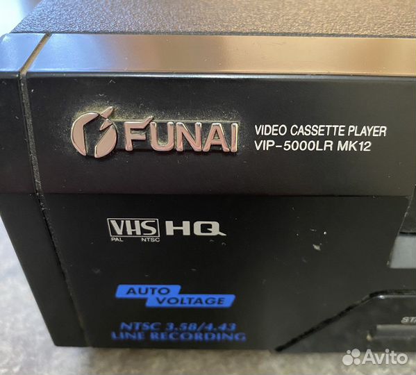 Видеомагнитофон funai VIP-5000lrmk12(нужен ремонт)