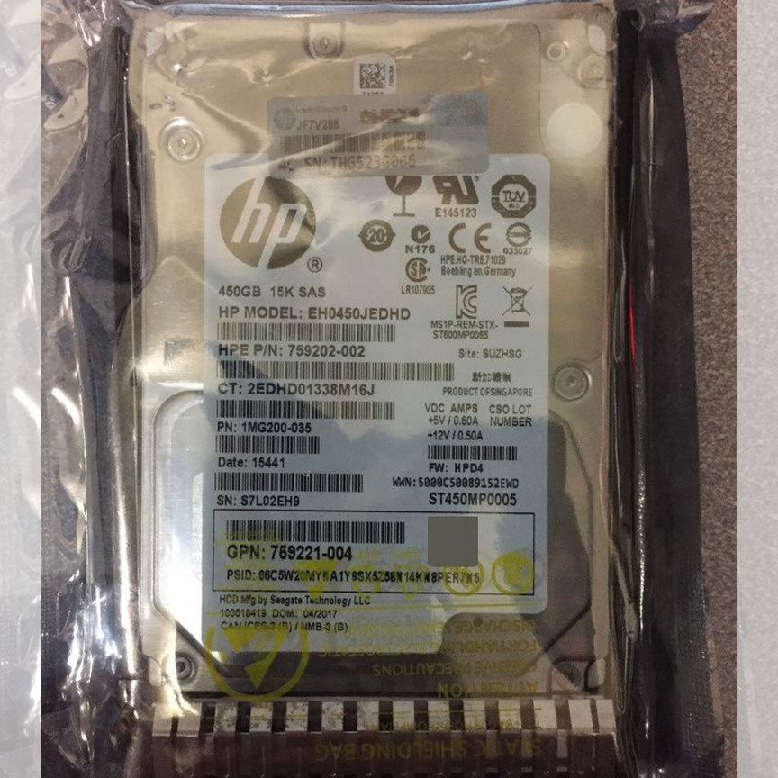 [759547-001] Жеский Диск Hp 450gb 15k Sas 12g 759547-001