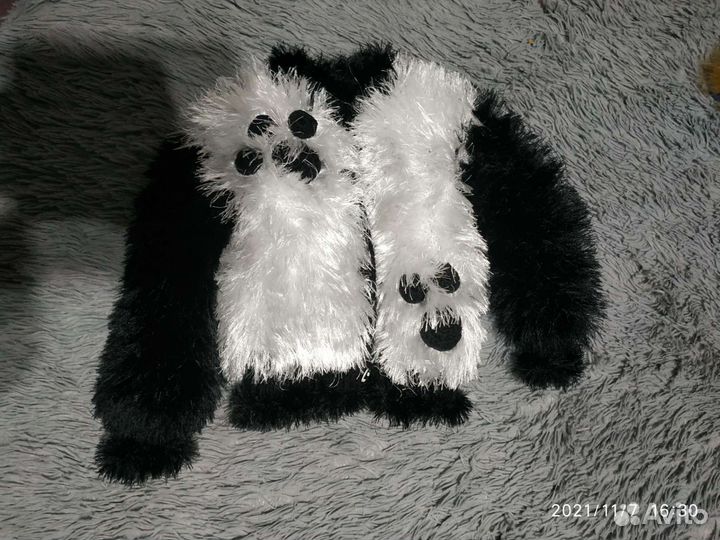 Вязанный костюм Панда