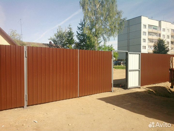 Заборы монтаж,демонтаж, пирсы, ангары