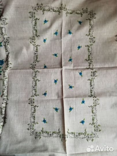 Скатерть льняная винтажная. Новая