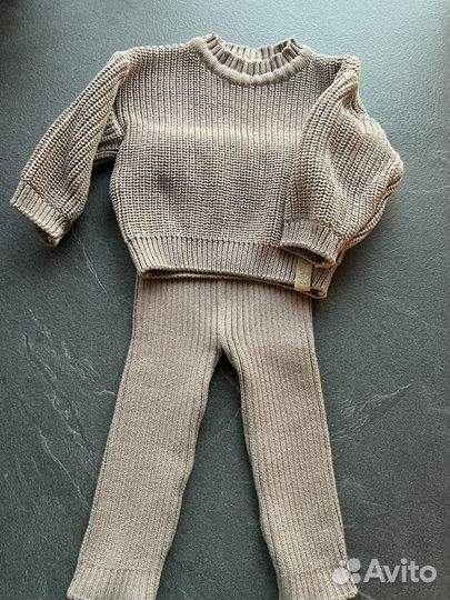 Комплект леггинсы вязанные+джемпер