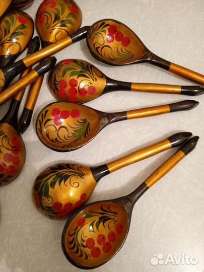 Деревянные ложки хохлома