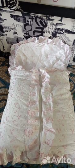 Конверт на выписку зимний для девочки