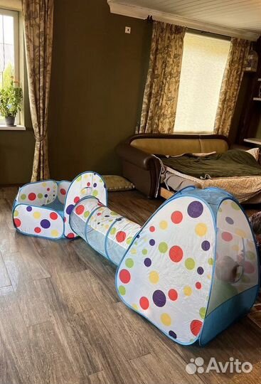 Детская палатка с тоннелем
