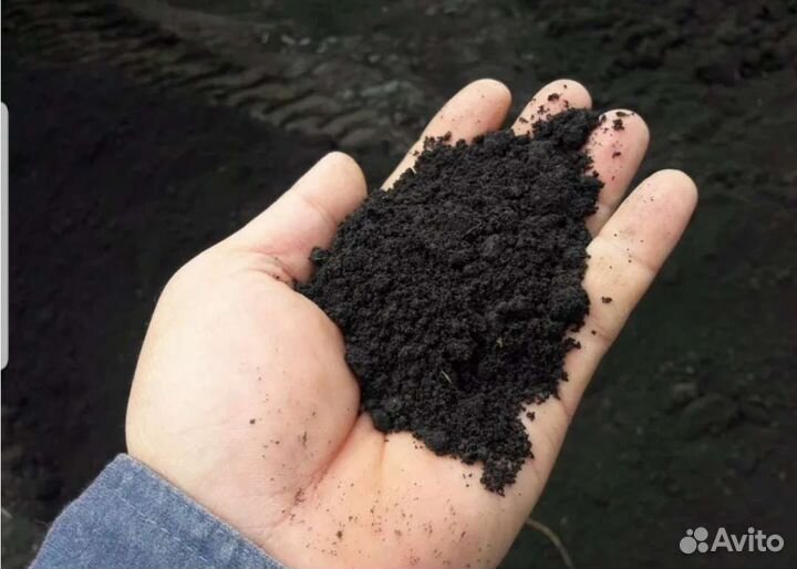 Чернозем земляной грунт для растений сада огорода