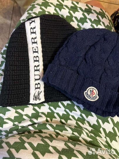 Monkler и Burberry шапки детские оригинал