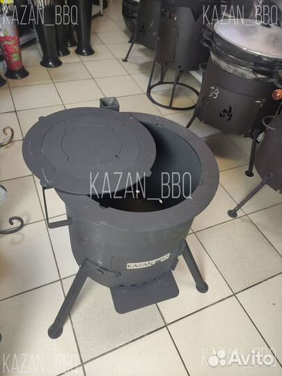 Плита варочная со съемными кольцами круглая