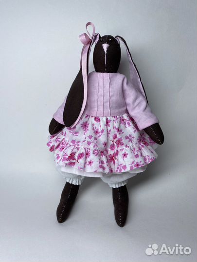 Зайчик Тильда в розовом