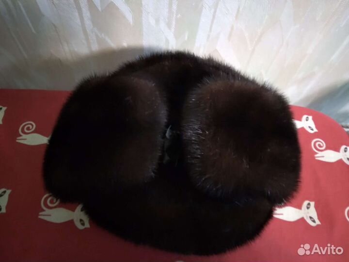 Норковая шапка мужская ушанка