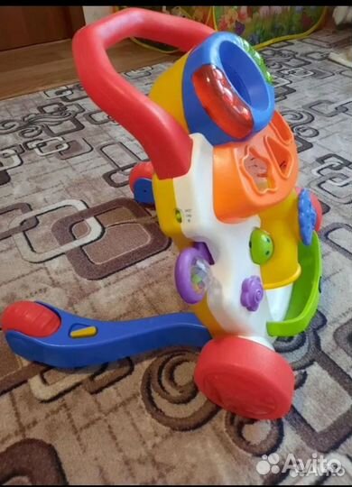 Ходунки каталка chicco 2в 1