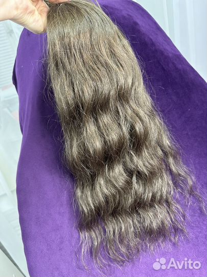 Волосы для наращивания на капсулах 55 см