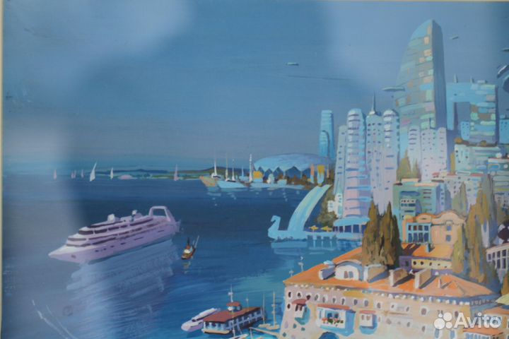 Картина Футуристическая Самара. Тарасова Евгения