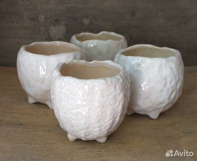 Керамические горшочки для суккулентов