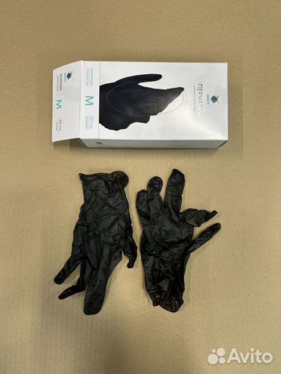 Перчатки виниловые одноразовые