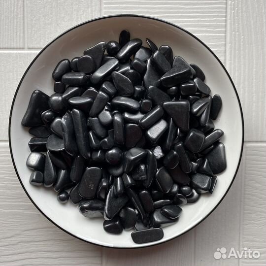 Массажные камни шунгит галтованый