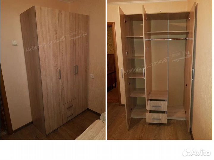 Шкаф 1,2м (без зеркала) (с зеркалом)