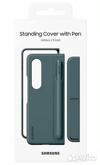 Чехол Samsung Standing Cover с Pen Z Fold4 серый