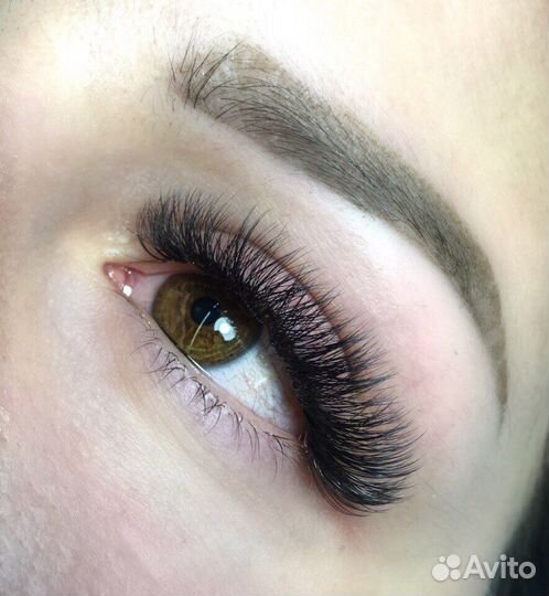 Наращивание ресниц и оформление бровей/ обучение