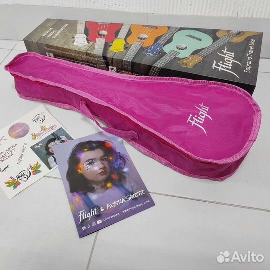 Укулеле flight новая от Алёны Швец с чехлом