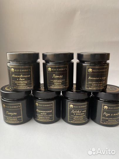 Свеча ручной работы ароматическая чакровая