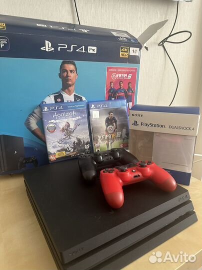 Sony ps4 pro 1tb + игры
