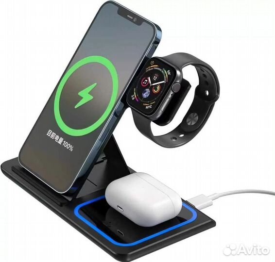 Станция беспроводной зарядки 3в1 (XO-WX023)