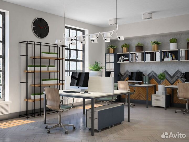 Мебель для офиса в стиле лофт
