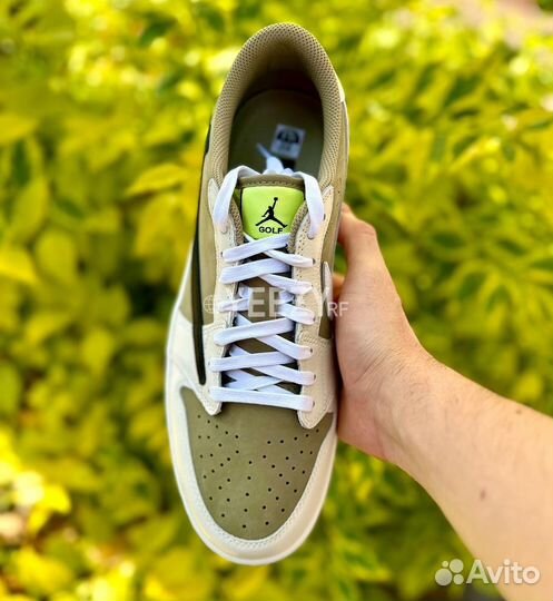 Nike Travis Scott Air Jordan 1 Low Golf Olive