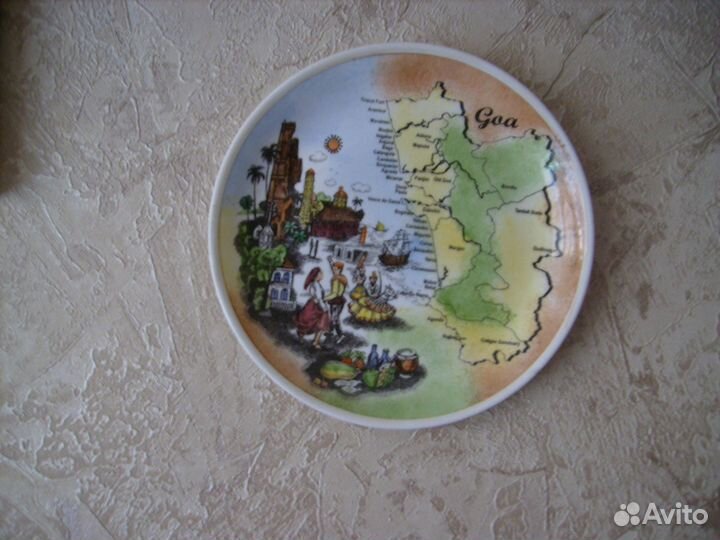 Тарелки декоративные гоа, Помпеи, Чехия, Канада