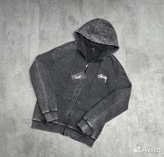 Зип худи stussy