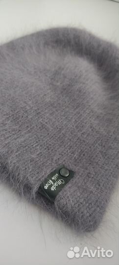 Шапка бини из пуха норки двусторонняя. Женская