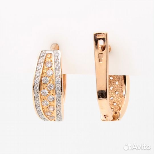 Золотые серьги 585 пробы