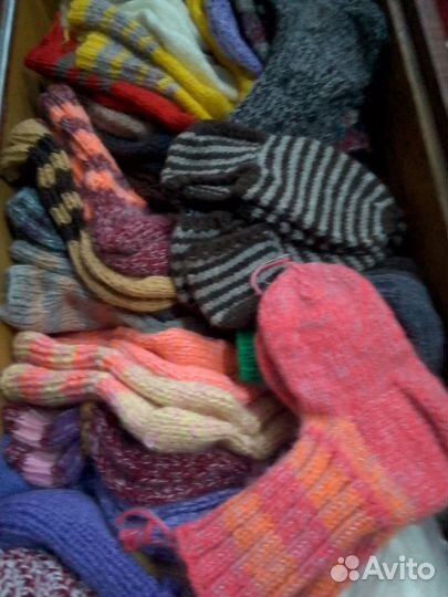 Носки ручной вязки шерстяные