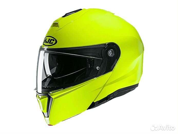 Мотошлем HJC i90 fluorescent green