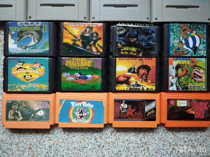Картриджи Super Nintendo (snes), Sega, Dendy