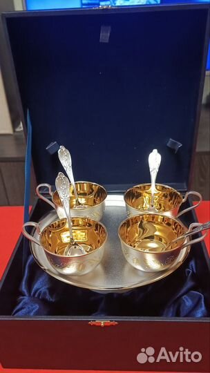 Кофейный набор из мельхиора