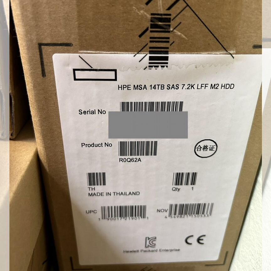 [R0Q62A] Жесткий Диск Hp 14tb 3.5 Sas R0q62a P13252-001 Msa