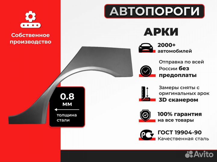 Комплект ремонтных арок Chery Tiggo (T11)