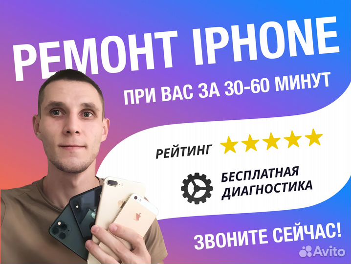 Ремонт iPhone. Замена экрана аккумулятора iPhone
