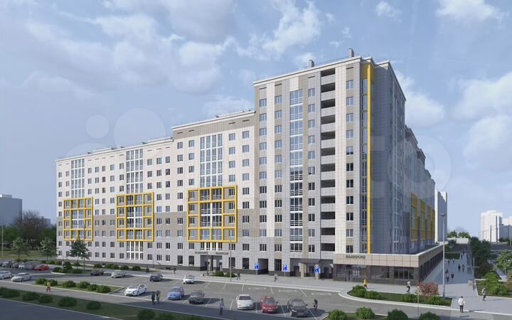 1-к. квартира, 43,6 м², 5/10 эт.