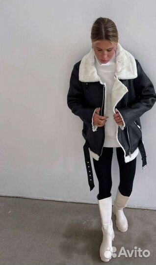 Дубленка-авиатор, pilot