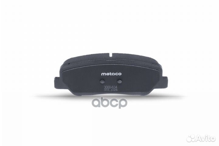Колодки тормозные передние к-кт 3000-634 metaco