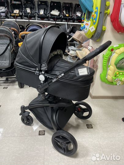 Коляска aulon 3в1 экокожа новая